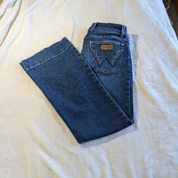 Wrangler Blue Boot Cut Jeans - Picture 1 of 5